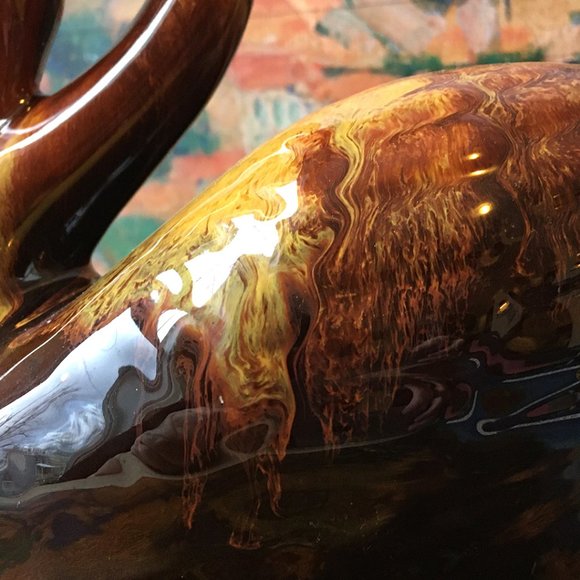 Vintage Blue Mountain Pottery Swan Planter - Picture 4 of 6